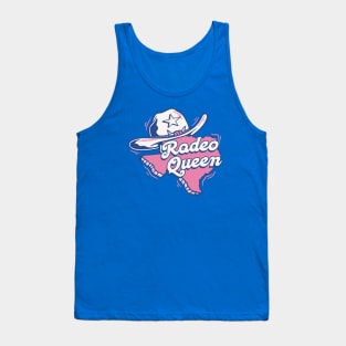 Retro Texas Rodeo Queen Cartoon Tank Top